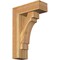 Ekena Millwork Merced Block Rough Sawn Bracket w/ Offset Brace, Western Red Cedar, 6"W x 16"D x 24"H BKT0604X16X24MRC05RWR - alternate 1